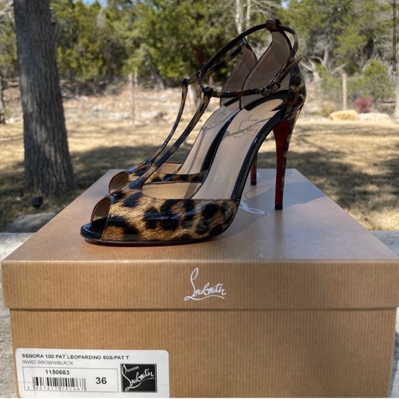 Authentic Louboutin Senora in 100 MM - Picture 4 of 6